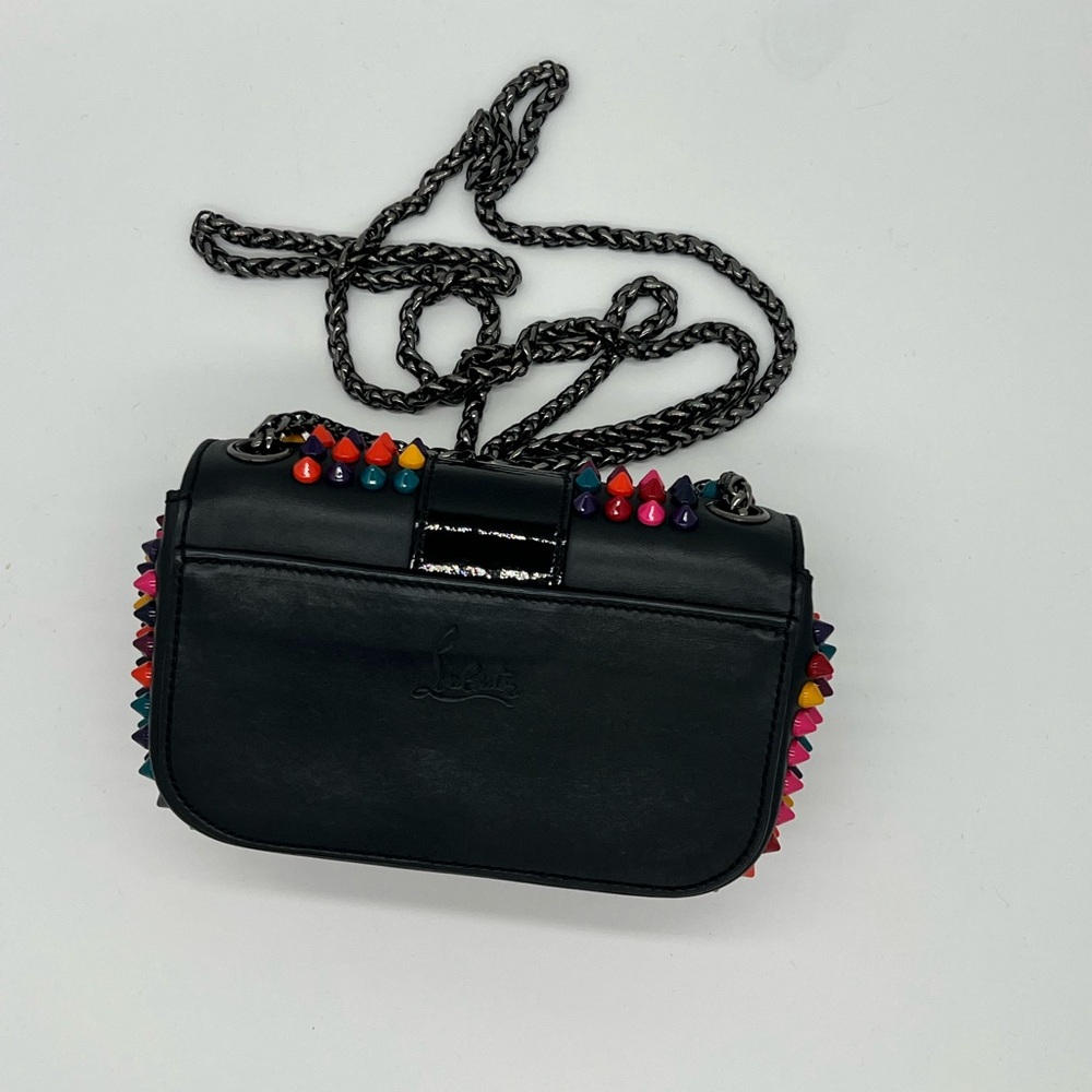 Christian Louboutin Sweet Charity Calf/patent/spikes mix black multicolor - Picture 4 of 16